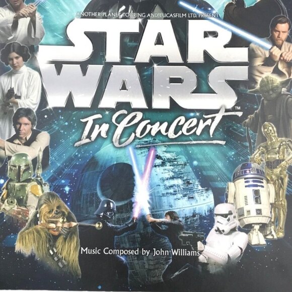 Star Wars In Concert Tour Program Book Oversized Softcover 12x16" John Williams - Picture 3 of 5